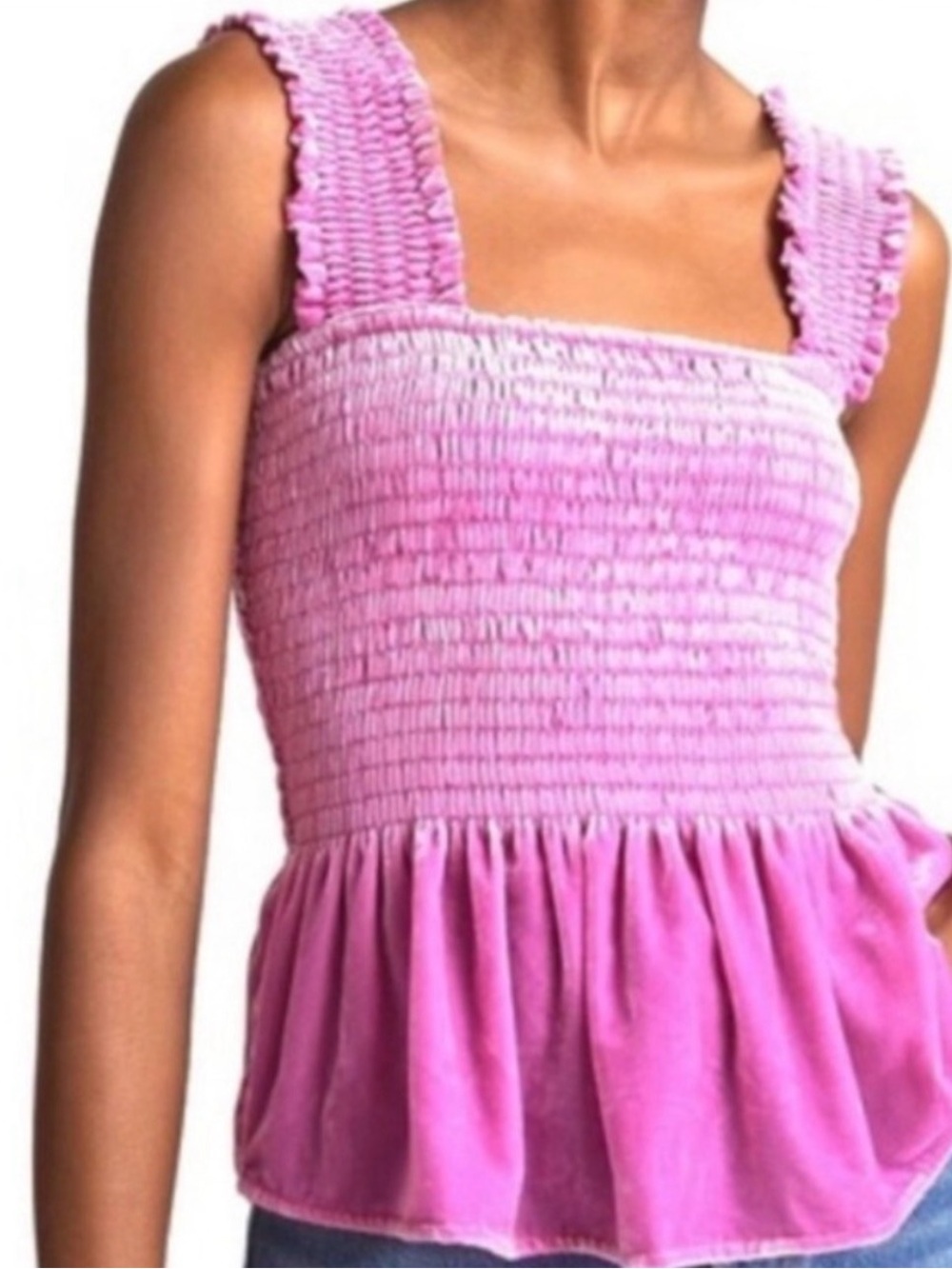Pink Velvet Anthropologie Top-NWT